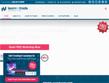 Tablet Screenshot of learntotrade.com.au
